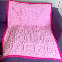 ABC Blocks Crochet Baby Blanket