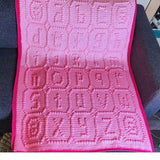 ABC Blocks Crochet Baby Blanket