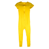 Special Needs Short Sleeve Pajamas, Full Back Zipper Yellow Size 9/10