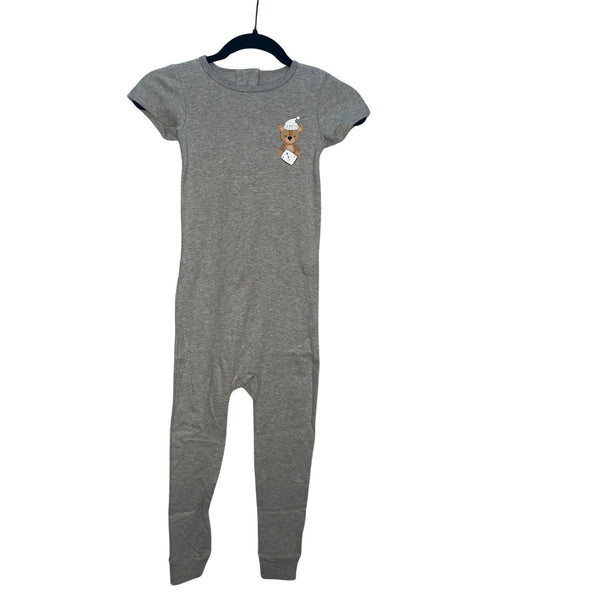 Special Needs Short Sleeve Pajamas, Full Back Zipper Grey Size 5