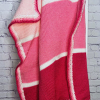 Knitted Striped Baby Blanket