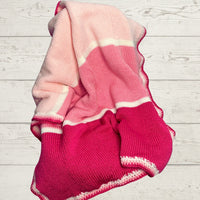 Knitted Striped Baby Blanket
