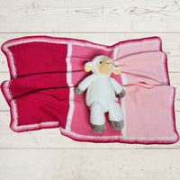 Knitted Striped Baby Blanket