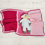Knitted Striped Baby Blanket
