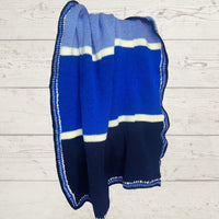 Knitted Striped Baby Blanket