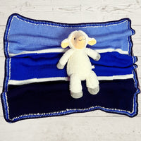 Knitted Striped Baby Blanket