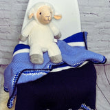Knitted Striped Baby Blanket