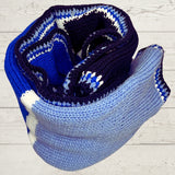 Knitted Striped Baby Blanket