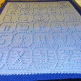 ABC Blocks Crochet Baby Blanket