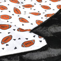 Football Minky Baby Blanket